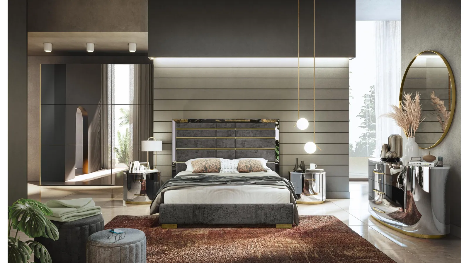 Letto di design Mirto di Adriatica