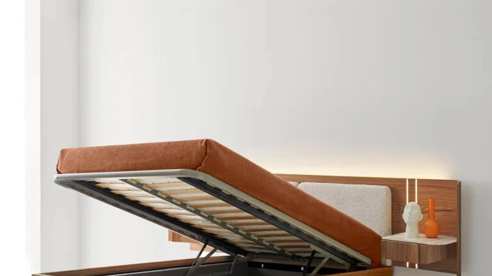 Letto Book Fluttuante con contenitore di Modesign
