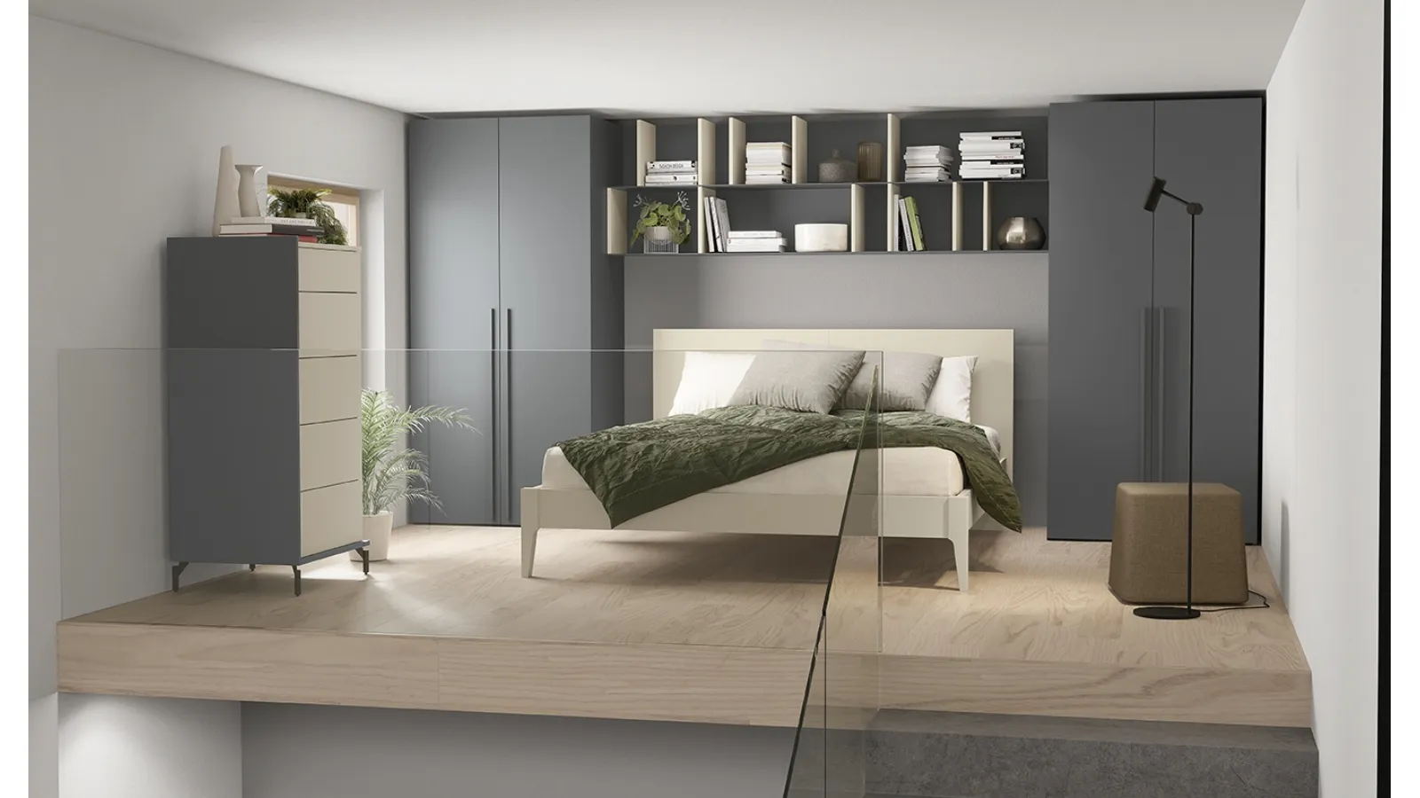 Letto matrimoniale Mushy di Colombini Casa
