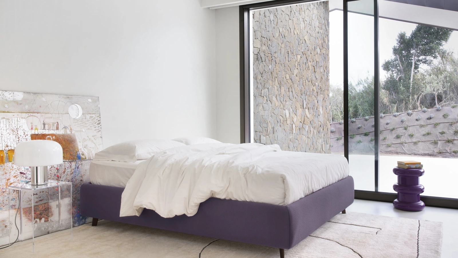 Letto Sommier in tessuto di Noctis