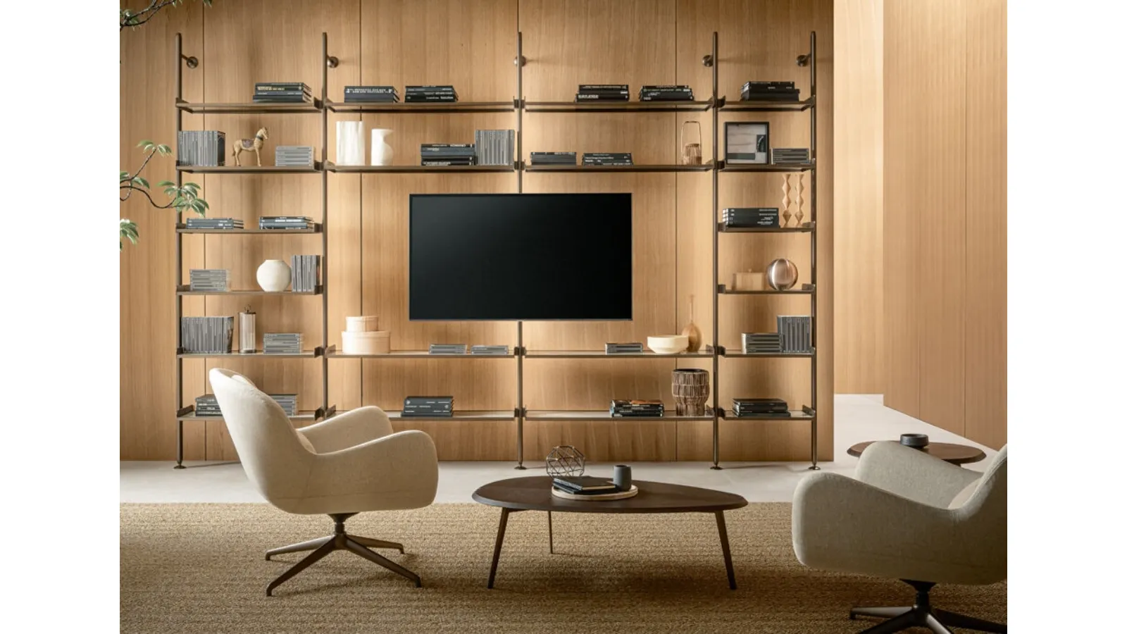 Libreria Techwall porta TV di Riflessi