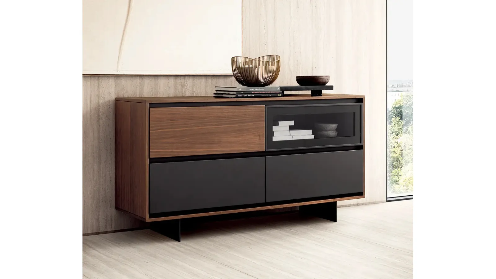 Madia in legno e laccato Astra di Le Fablier