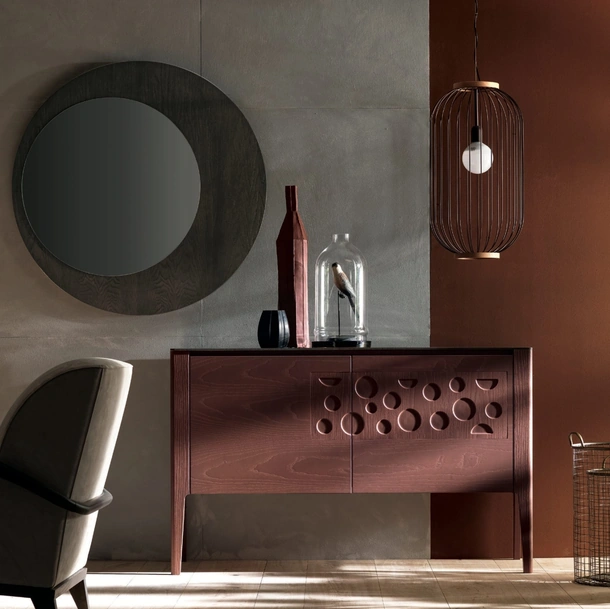 Madia a due ante in legno con decoro Fly di Modo 10