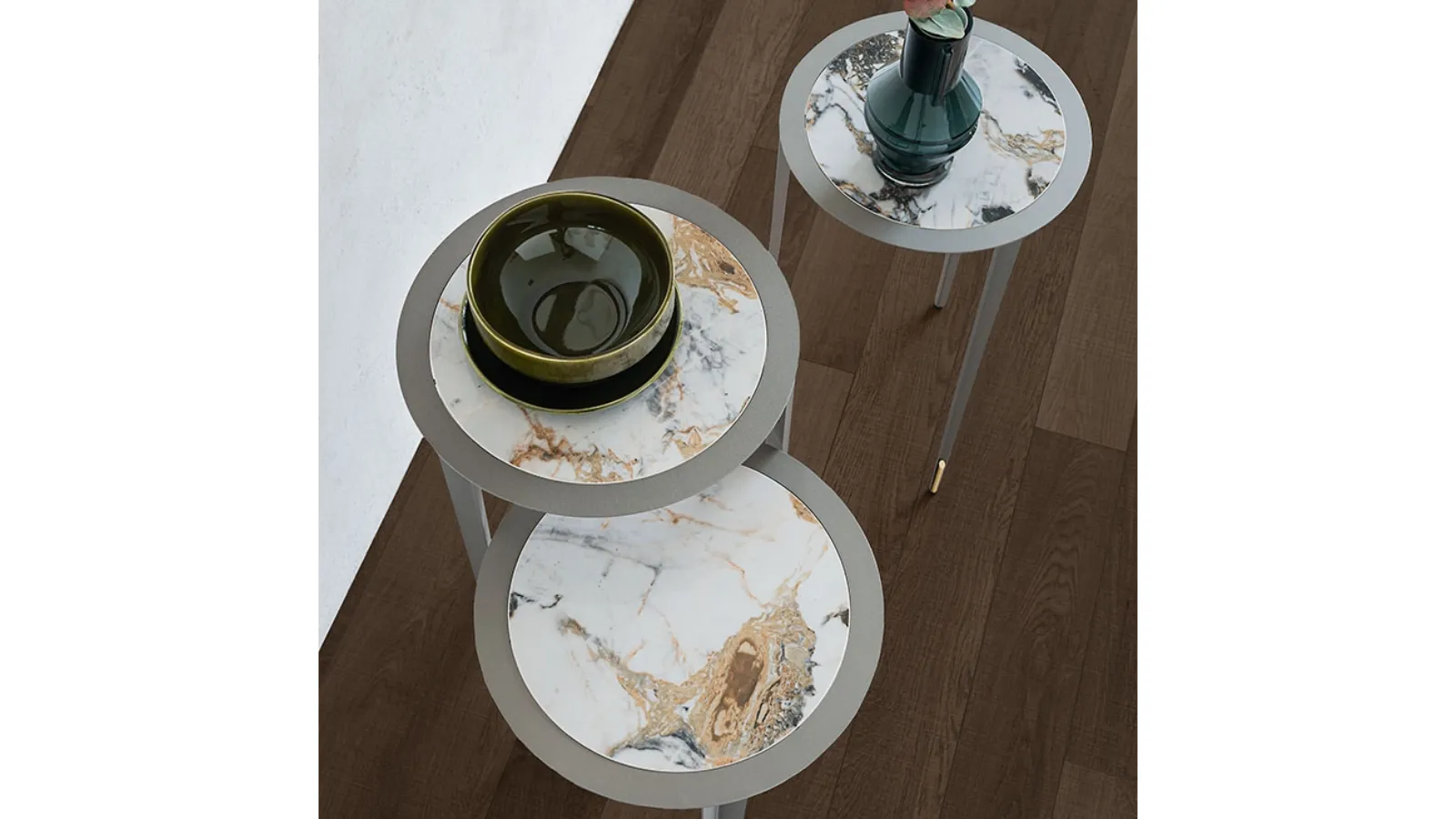 Consolle moderna su più livelli Brio Keramic di Cattelan Italia