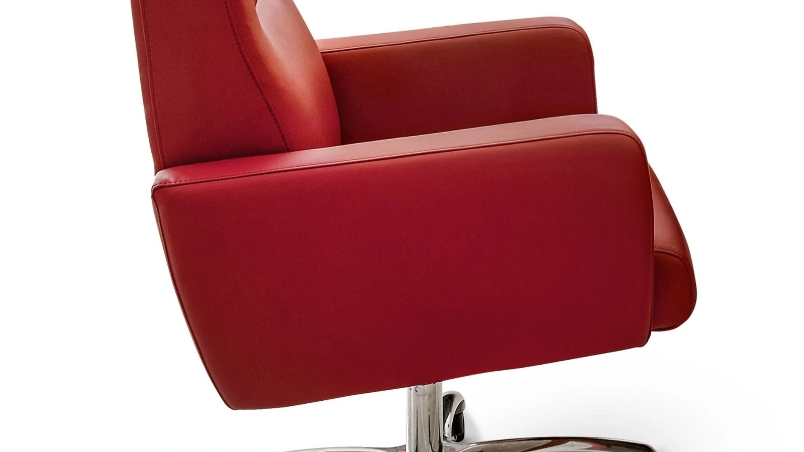 Poltrona girevole in ecopelle Gotham di Modesign