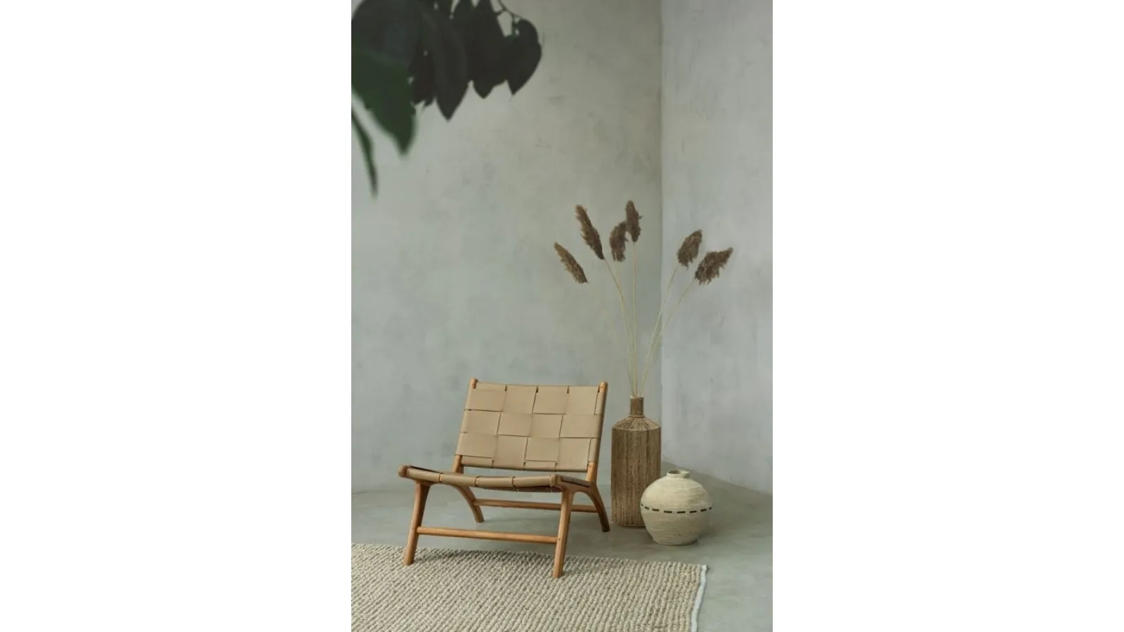 Poltroncina Lounge in pelle Joanna di Bizzotto