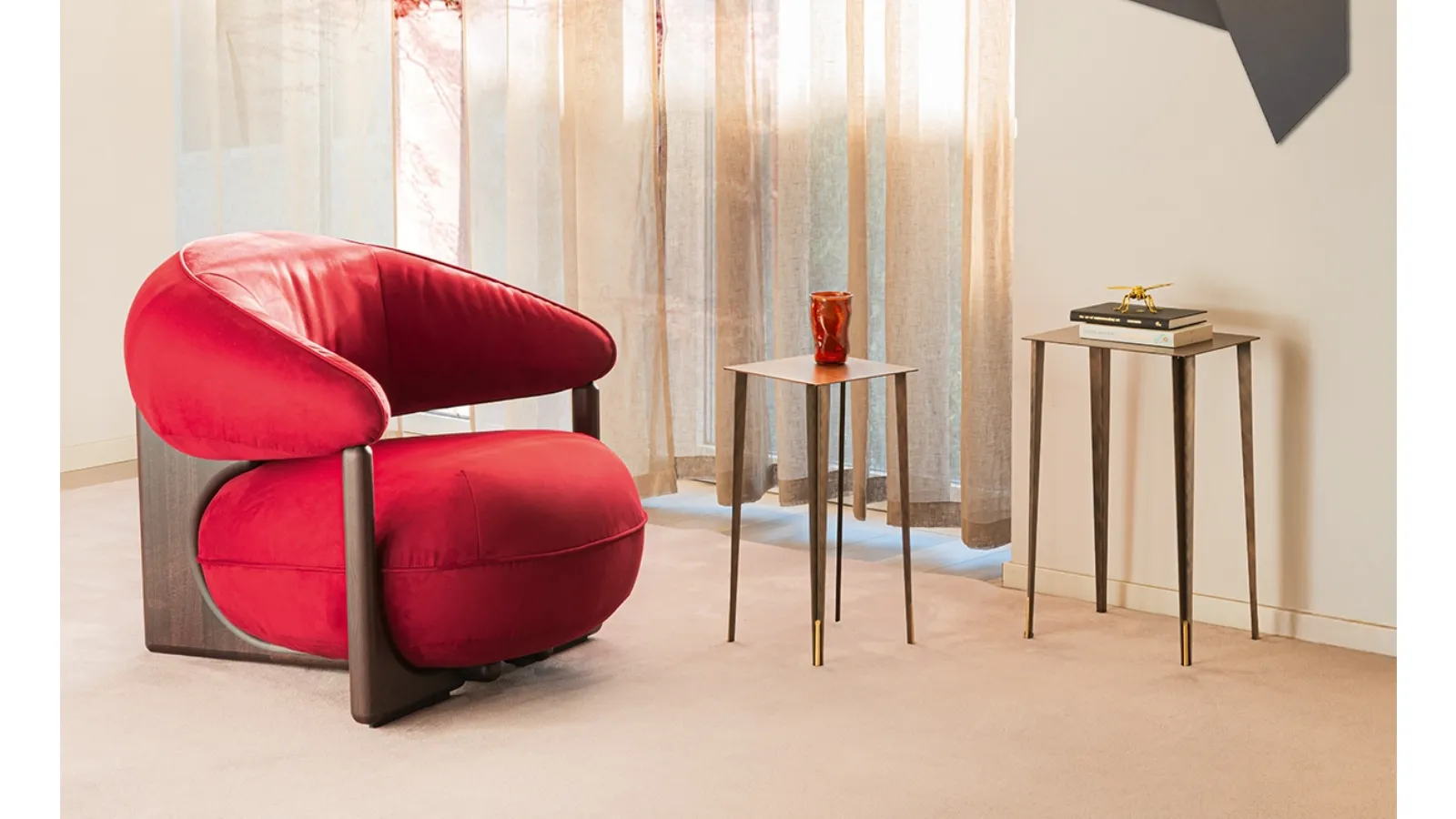 Poltrona in pelle Ruby Lounge di Cattelan Italia