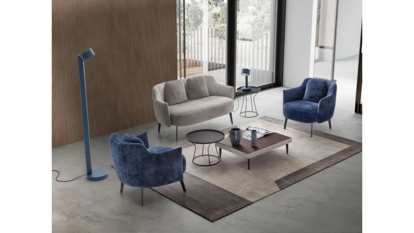Poltrona in tessuto Shelley di Le Comfort