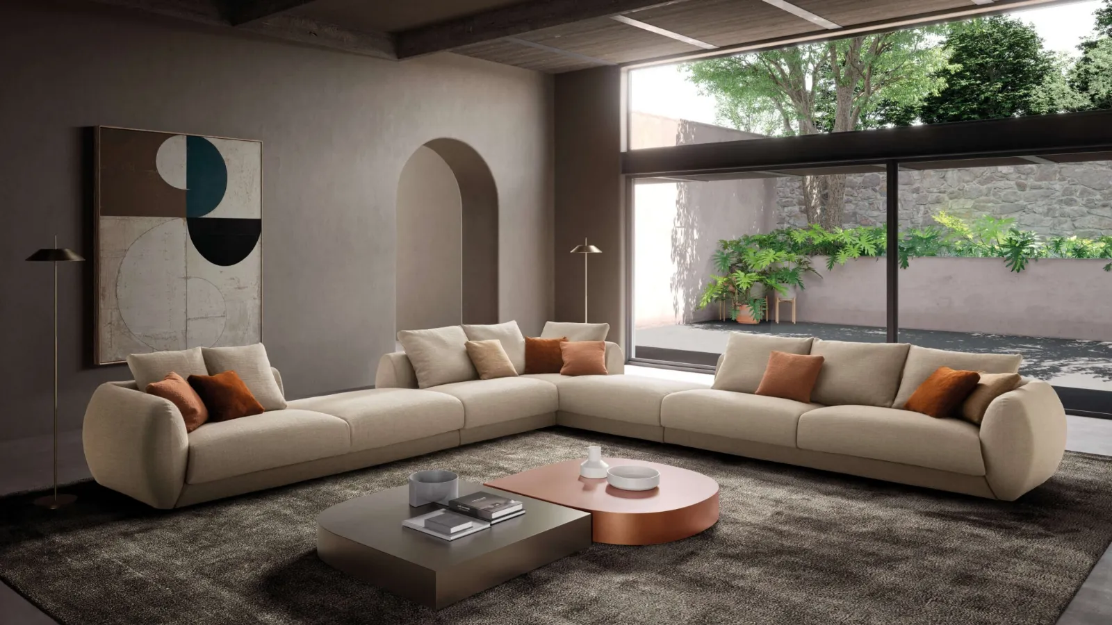 Salotto angolare Bali Kompact di Presotto