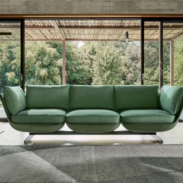 Divano lineare di design Biggie di Twils Lounge