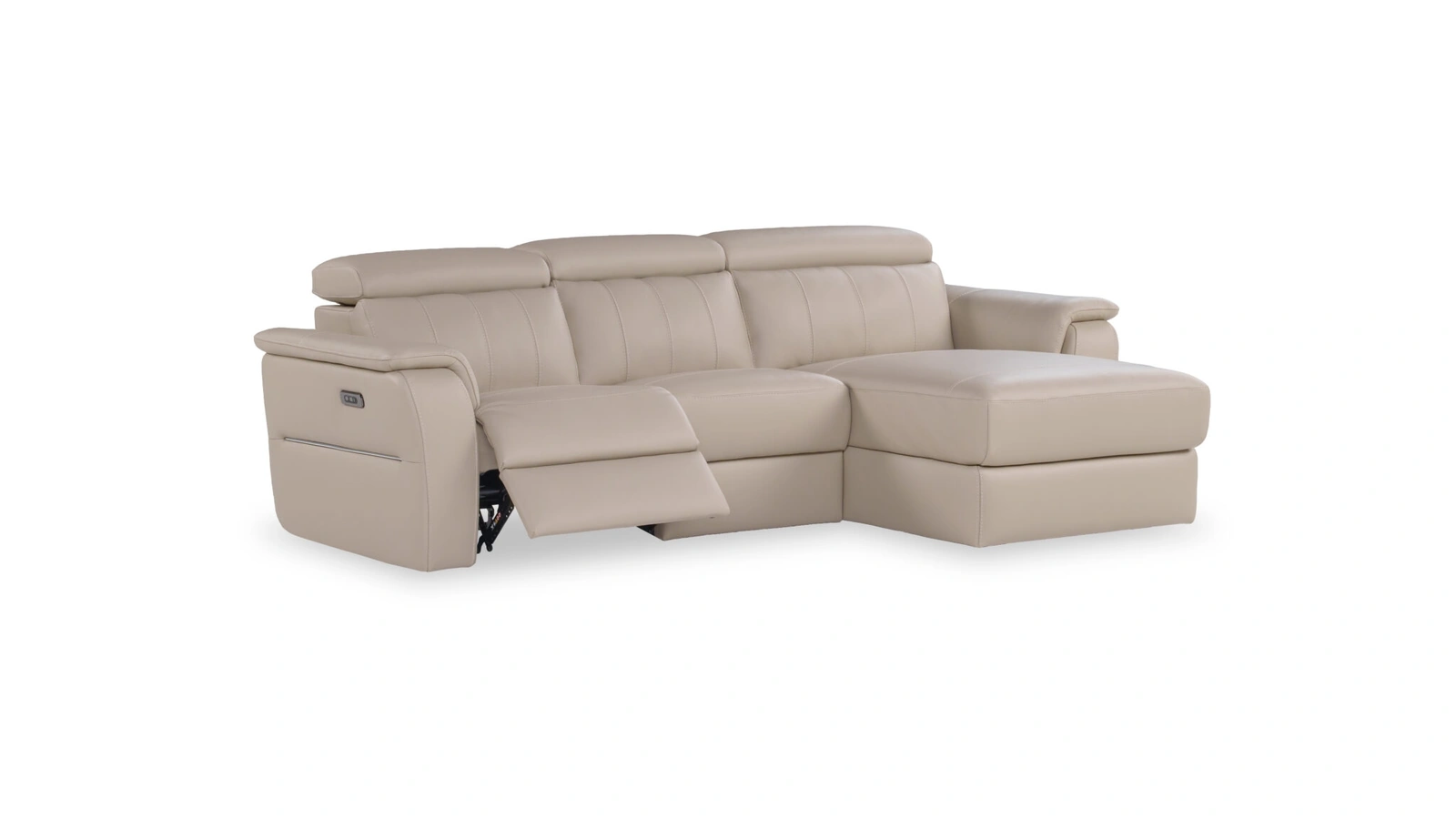 Divano relax con penisola Bismark di Nicoletti Home