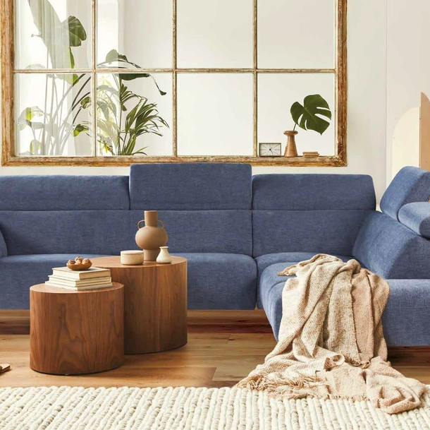 Divano angolare in tessuto First di Nicoletti Home