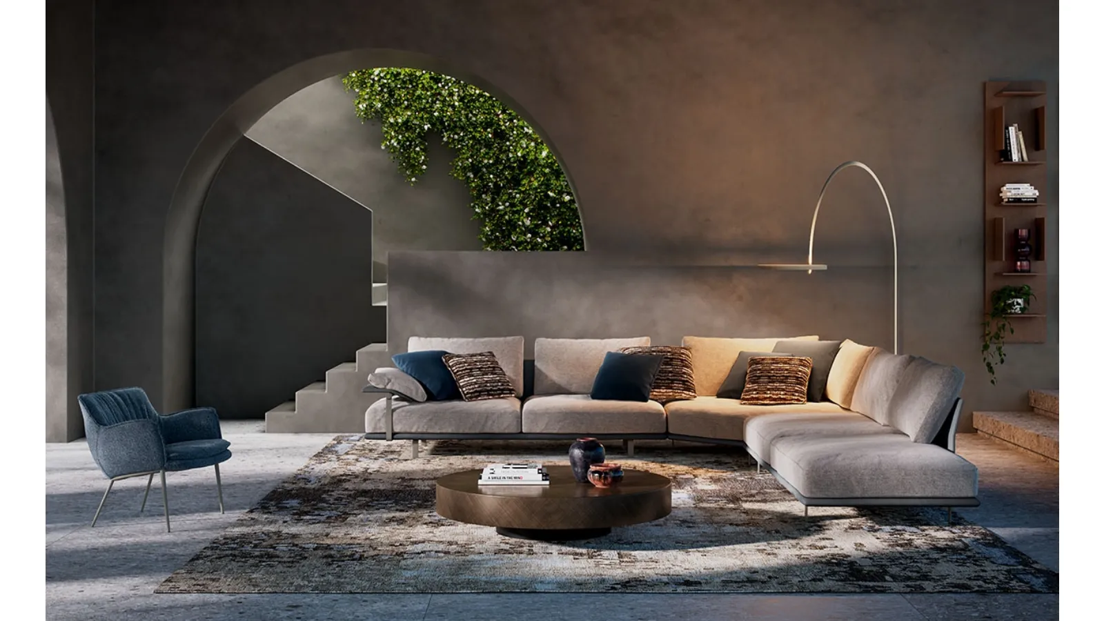 Divano angolare Heston di Cattelan Italia