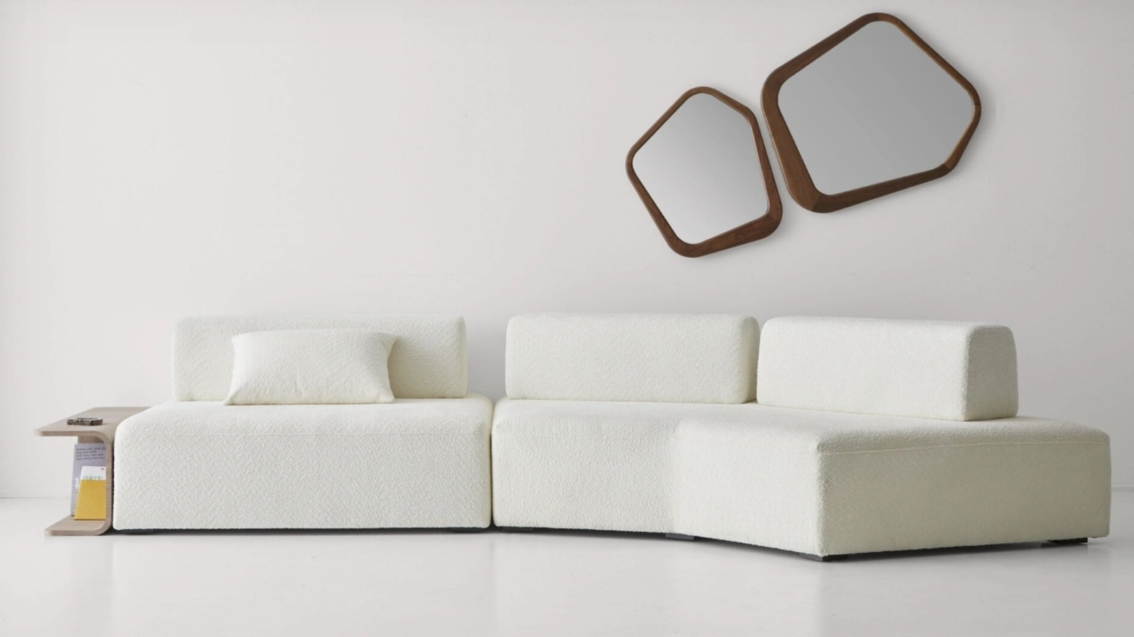 Divano in tessuto Penta con seduta angolare di Modesign