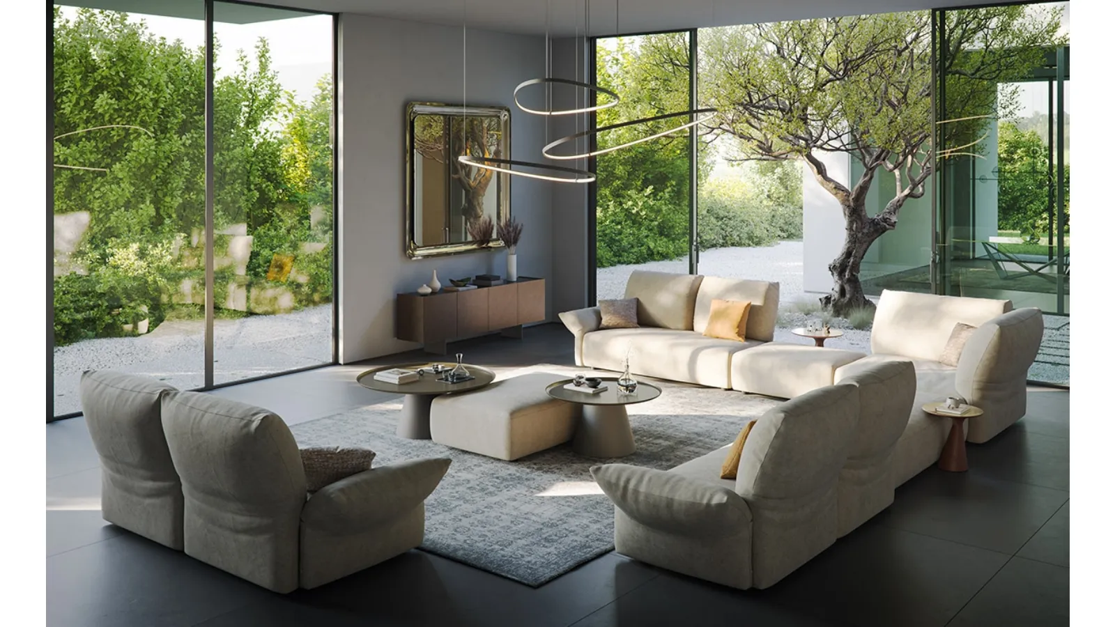 Divano angolare Sinatra di Cattelan Italia