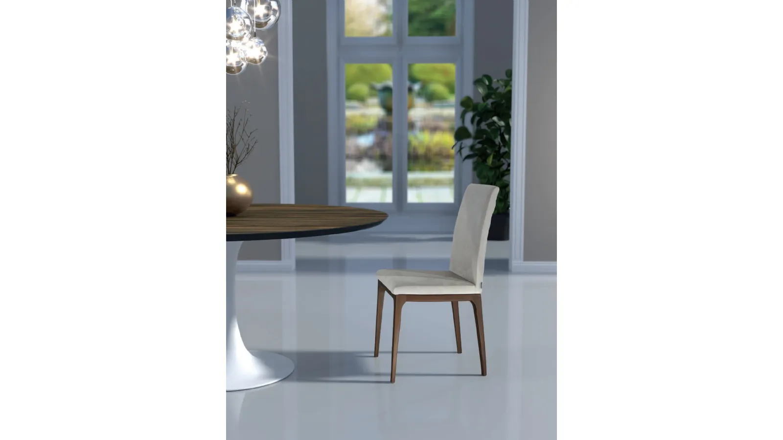 Sedia Andy in velluto di Abitare Interior