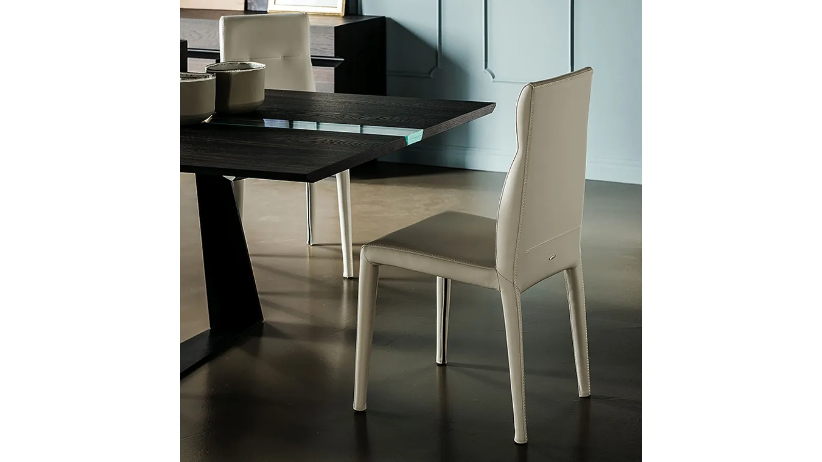Sedia in ecopelle Agatha Flex di Cattelan Italia