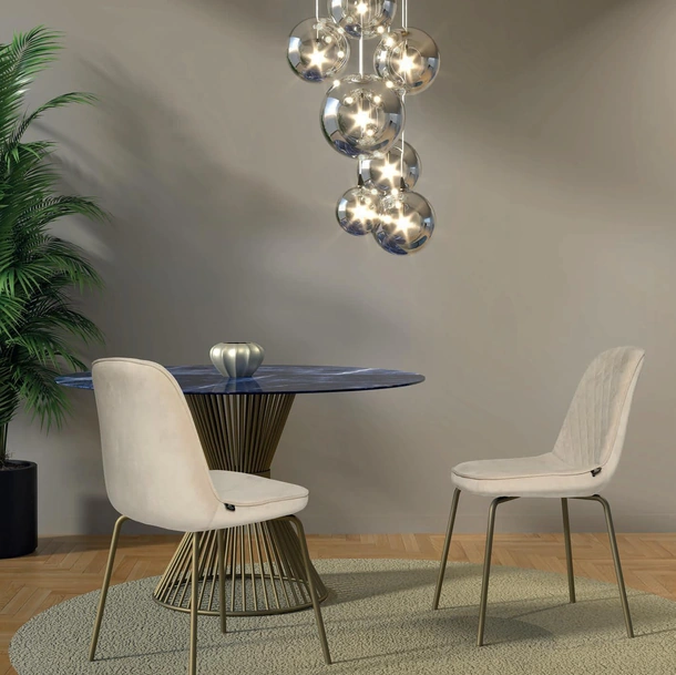 Sedia imbottita Iris di Abitare Interior