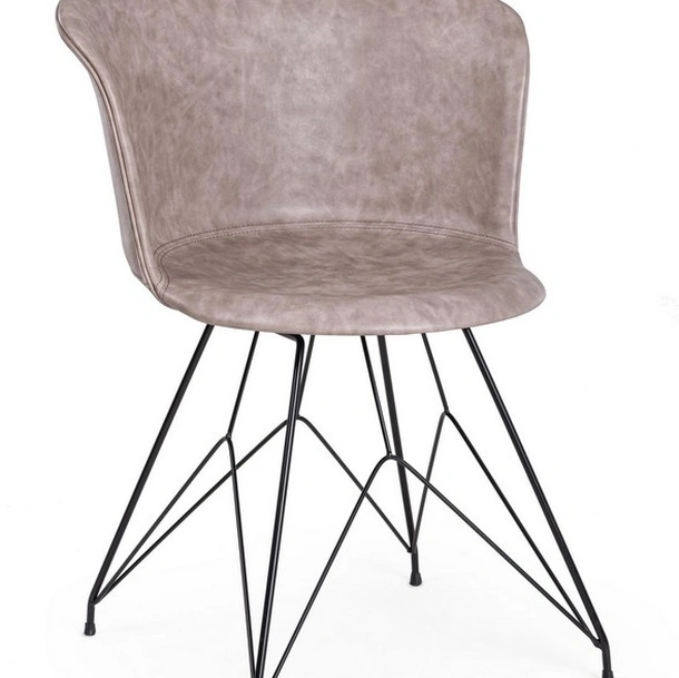 Sedia in ecopelle Loft di Bizzotto