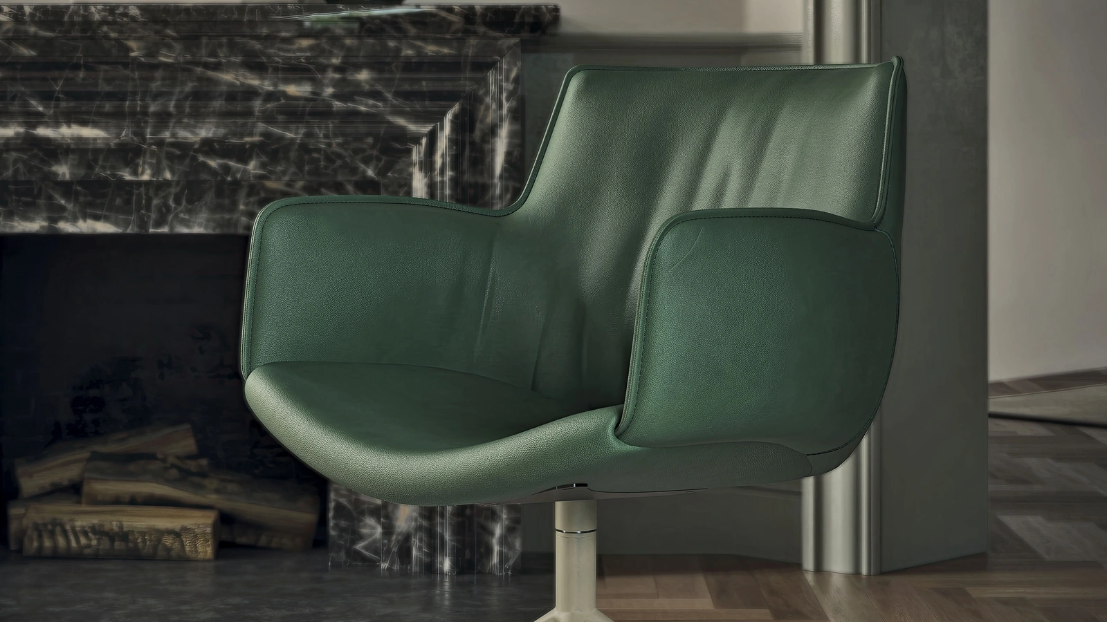 Sedia girevole Rhonda Turn di Cattelan Italia