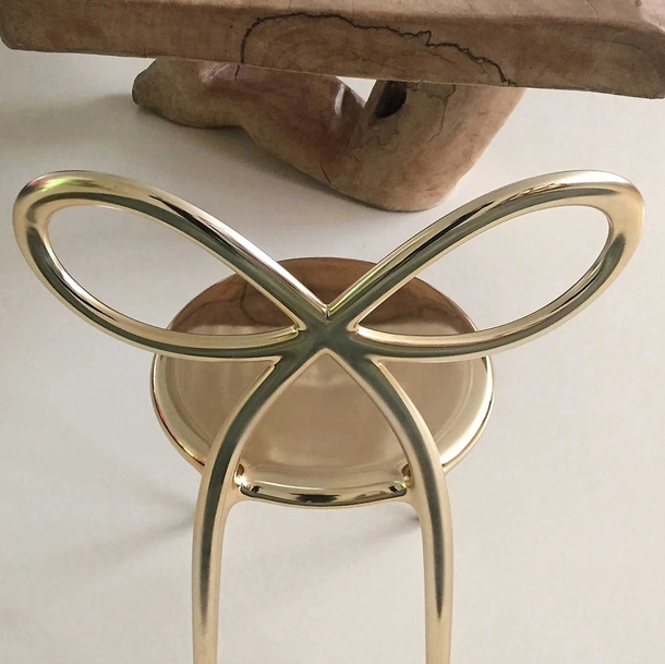 Sedia Ribbon Metal Finish di Qeeboo