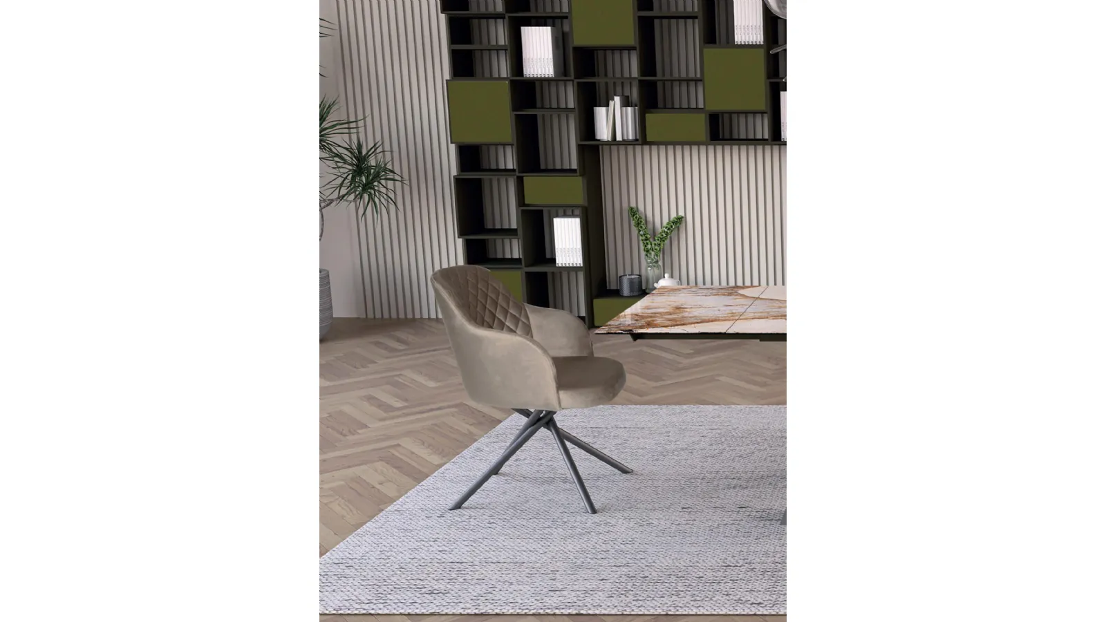 Sedia Tiffany in vellutino di Abitare Interior