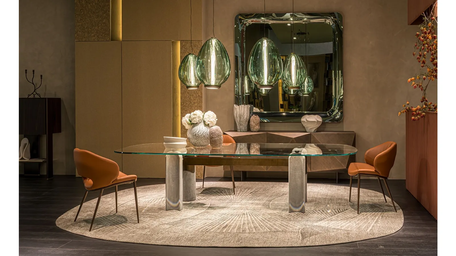 Tavolo Bilbao Glass di Cattelan Italia