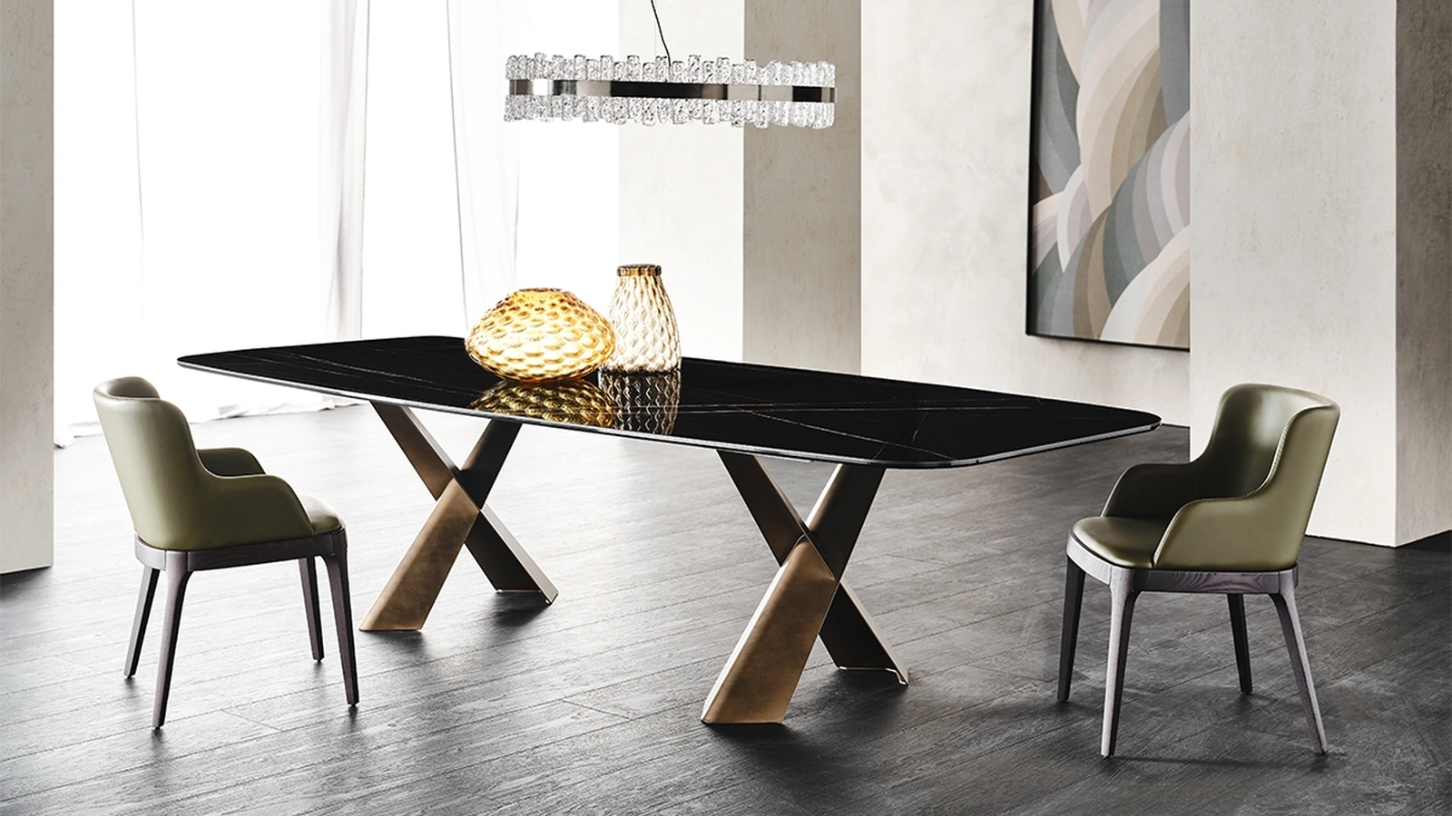 Tavolo con piano in ceramica Mad Max Keramik di Cattelan Italia