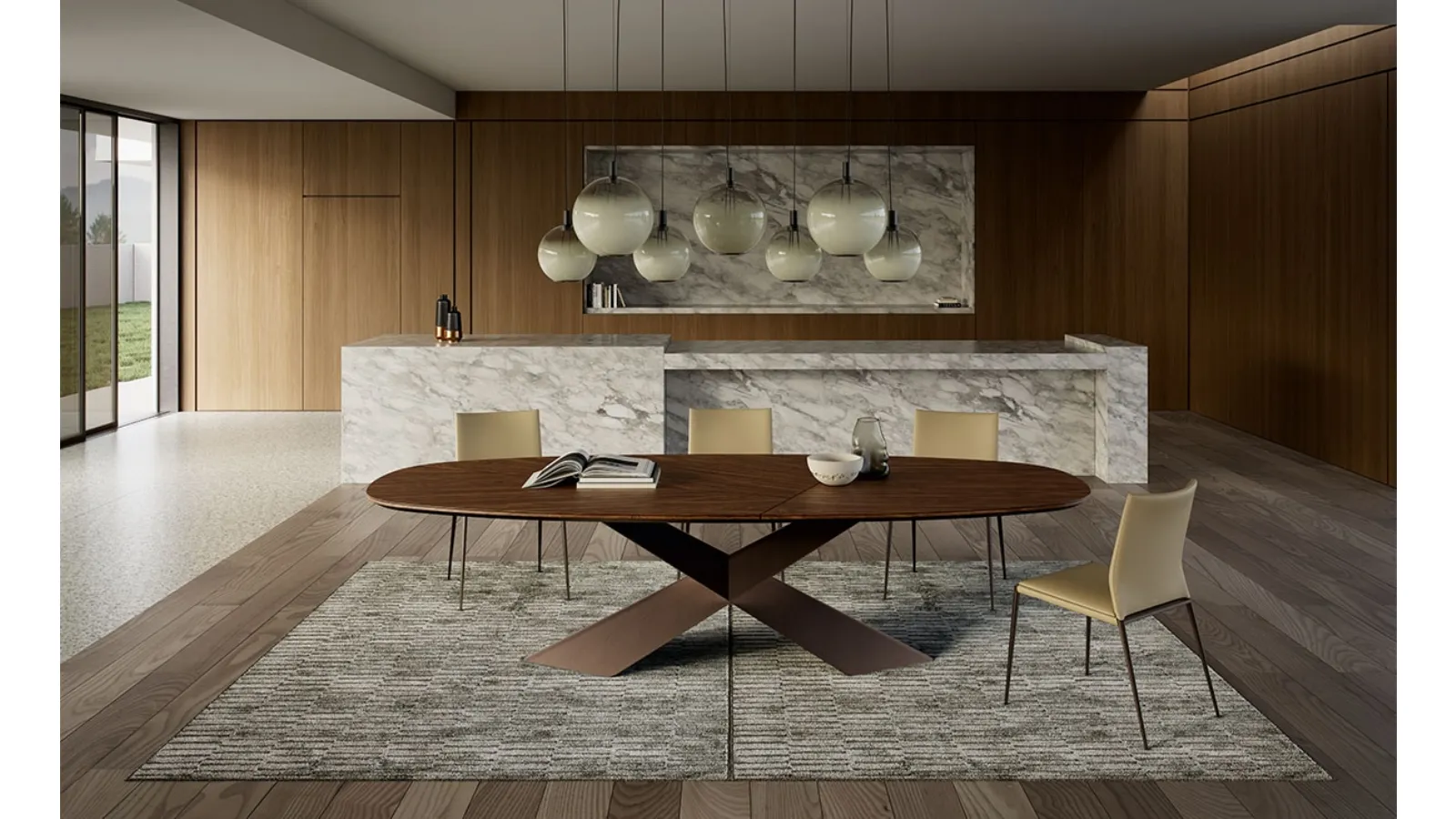 Tavolo Tyron Wood di Cattelan Italia