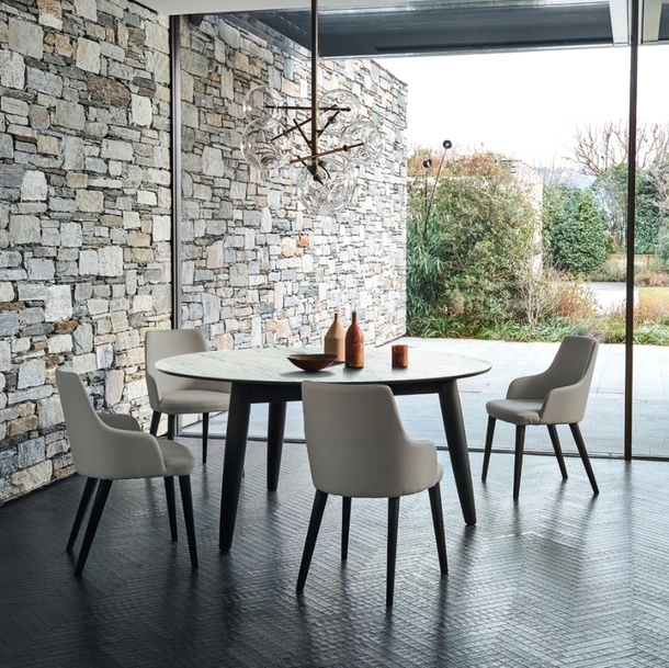 Tavolo Convivio Ceramica Statuarietto Tondo di Sangiacomo