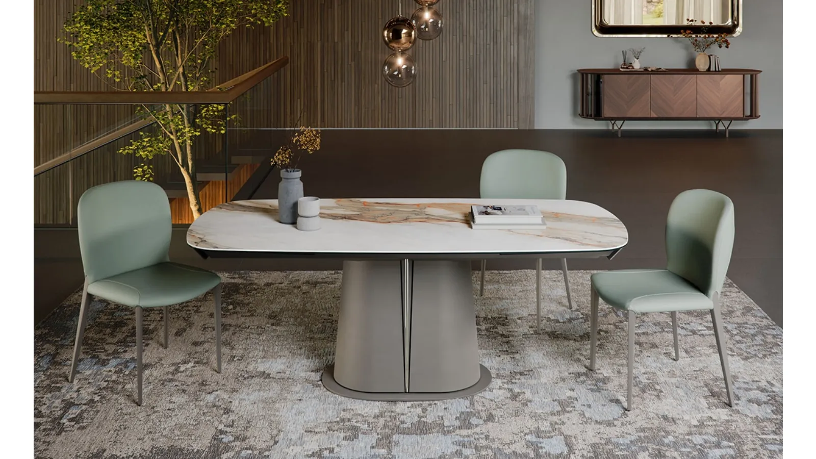 Tavolo allungabile Gotham Keramik Drive di Cattelan Italia