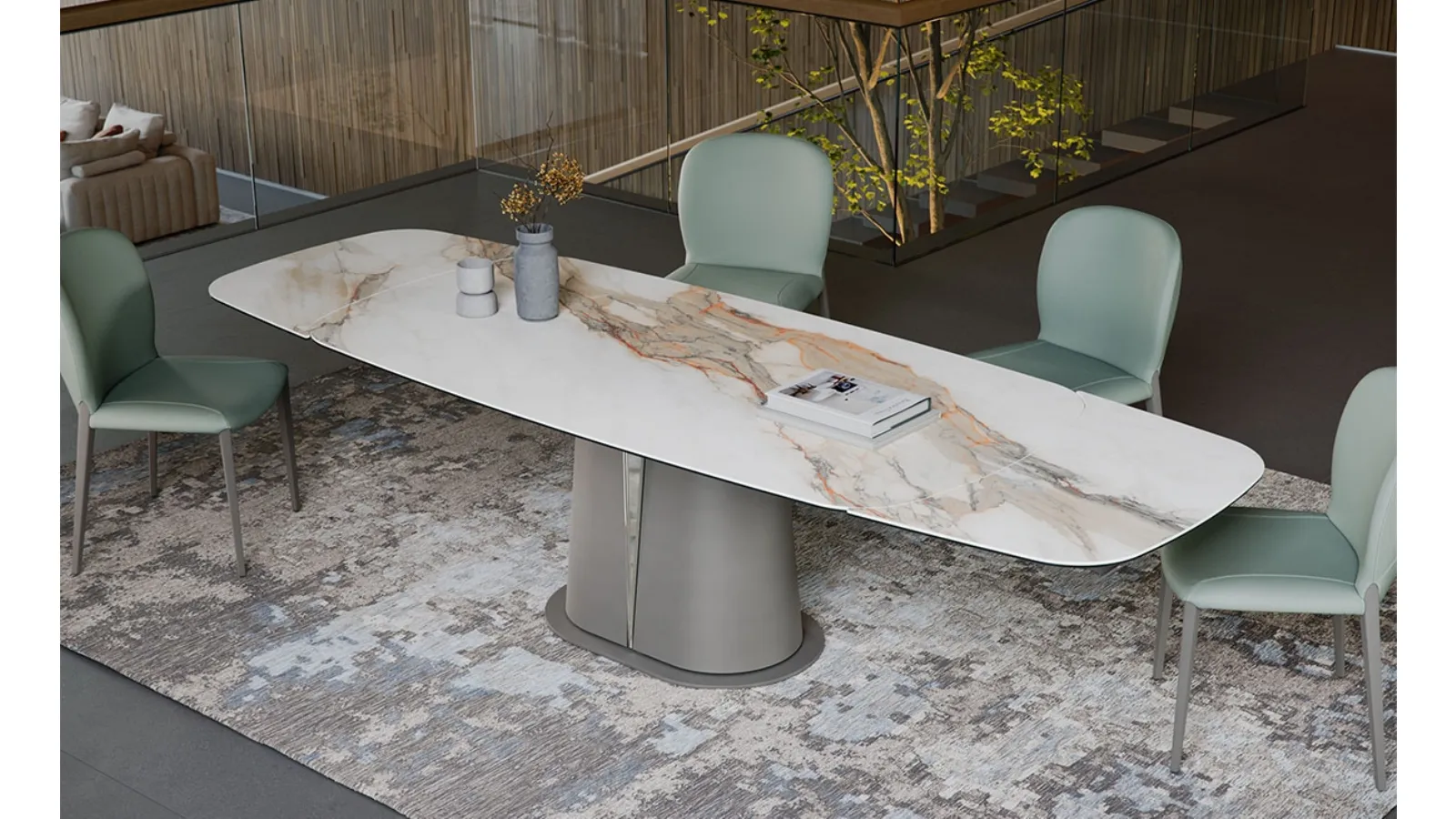 Tavolo allungabile Gotham Keramik Drive di Cattelan Italia