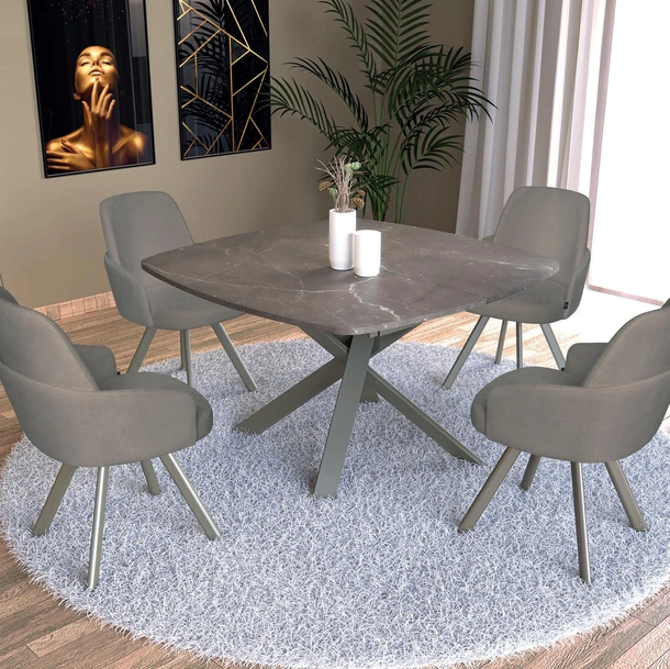 Tavolo allungabile in laminato Infinity-Q di Abitare Interior