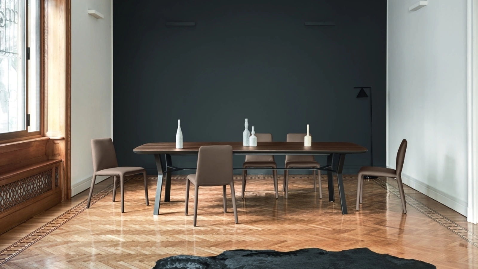Tavolo Iron Rovere Termotrattato di Sangiacomo
