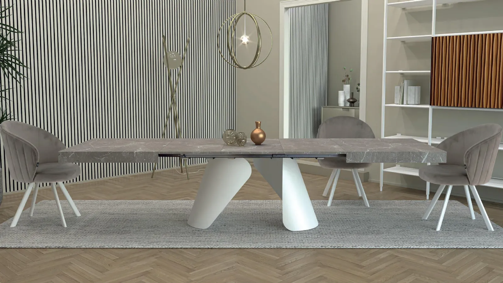 Tavolo allungabile in laminato Luxury di Abitare Interior