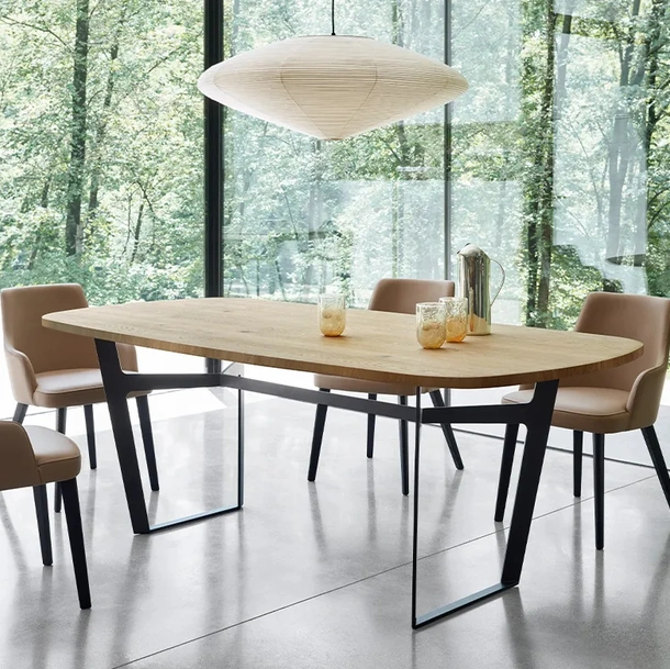 Tavolo Obi Rovere Nodato Naturale di Sangiacomo
