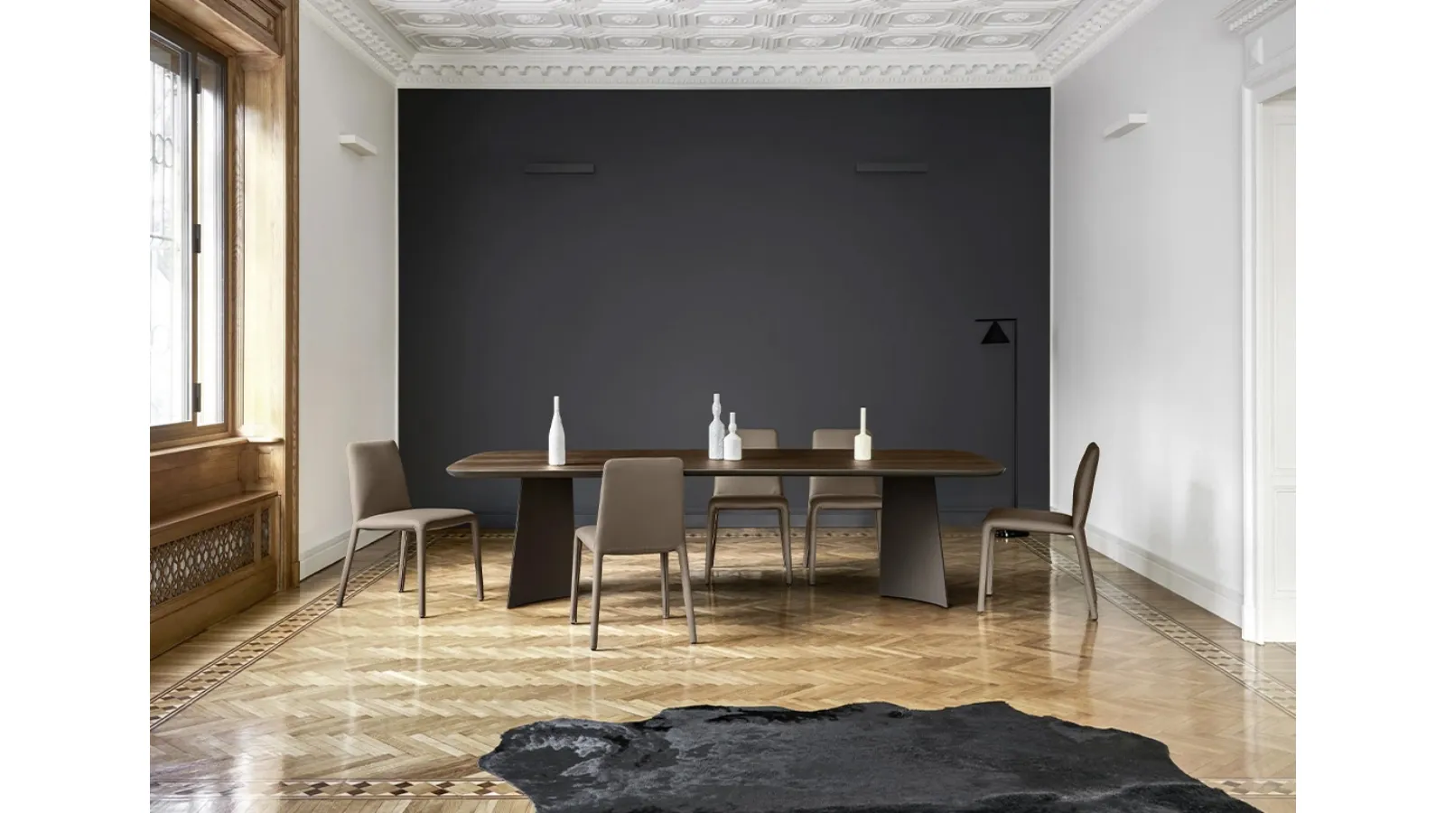 Tavolo Poliedro in Rovere Termotrattato di Sangiacomo