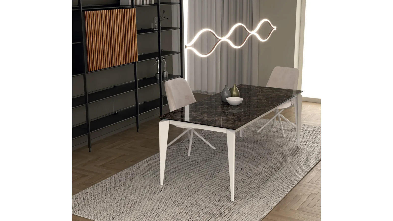 Tavolo Stylo-90G in Gres di Abitare Interior
