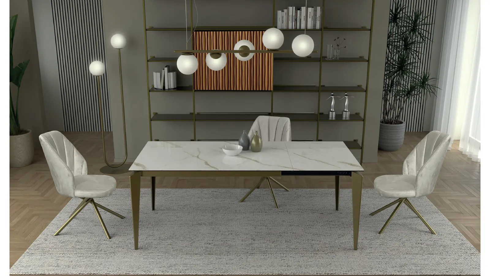 Tavolo Stylo-90G in Gres di Abitare Interior