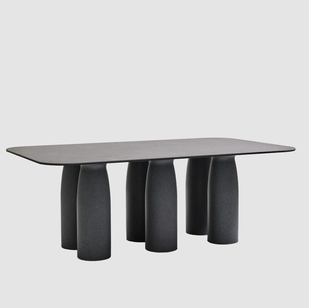 Tavolo Toto Rectangular Stonewear Top di Qeeboo