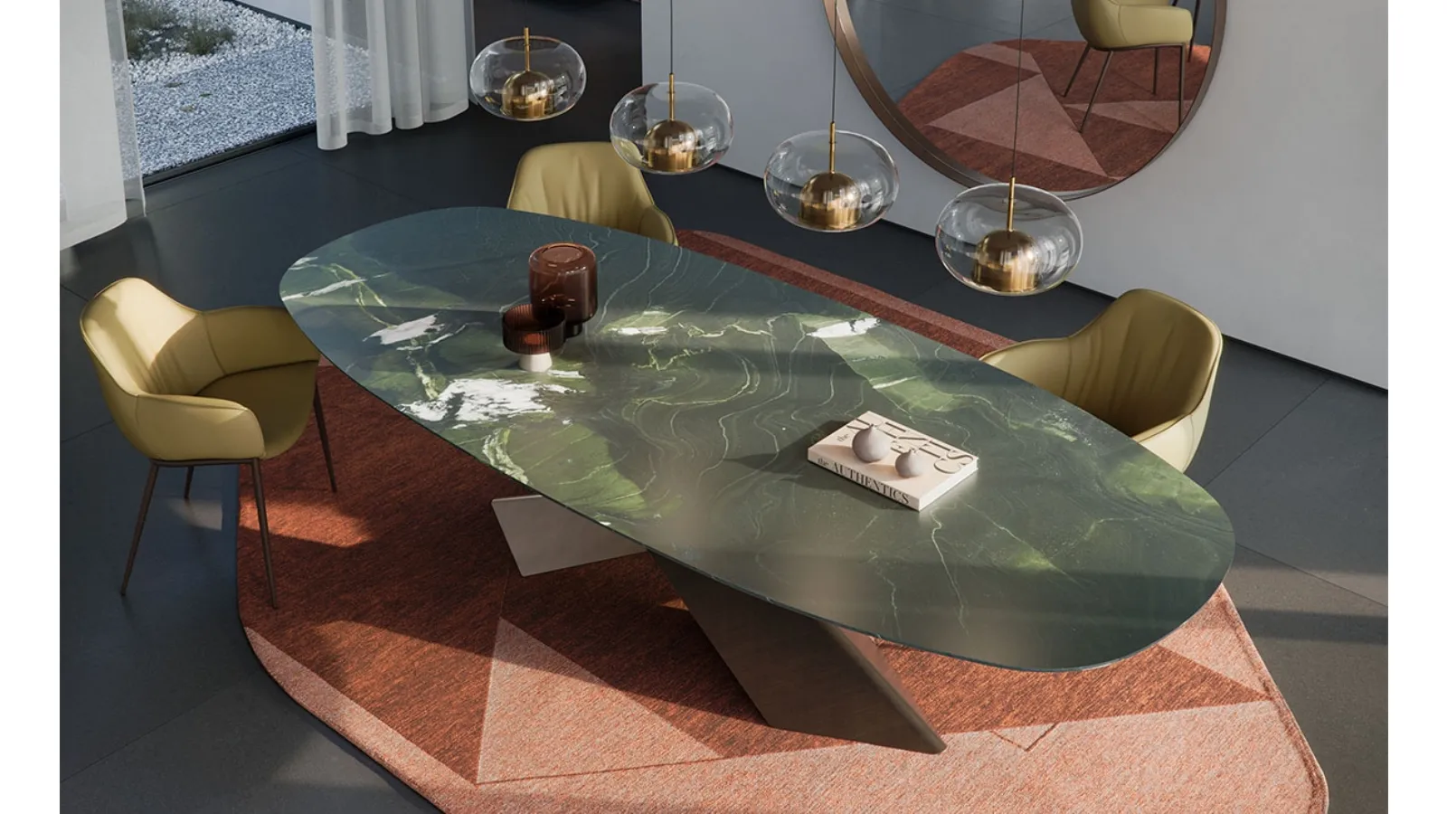 Tavolo Tyron Marble di Cattelan Italia