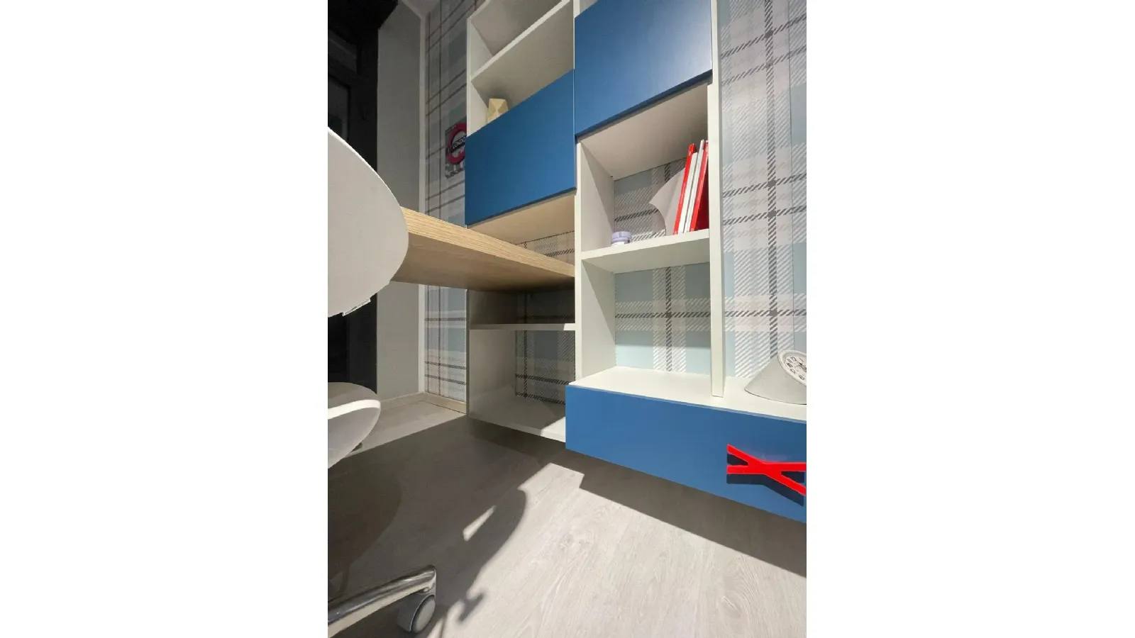 Cameretta blu navy moretti compact