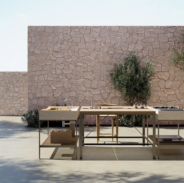 Cucina Design per esterno K-Garden 01 di Ernestomeda