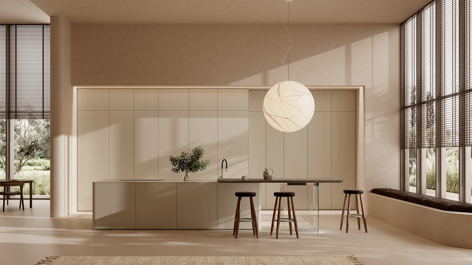 Cucina Design con isola One 02 di Ernestomeda