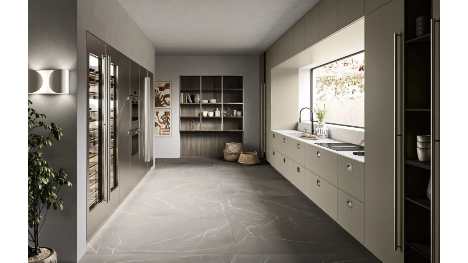 Cucina Design lineare Opera 02 di Snaidero
