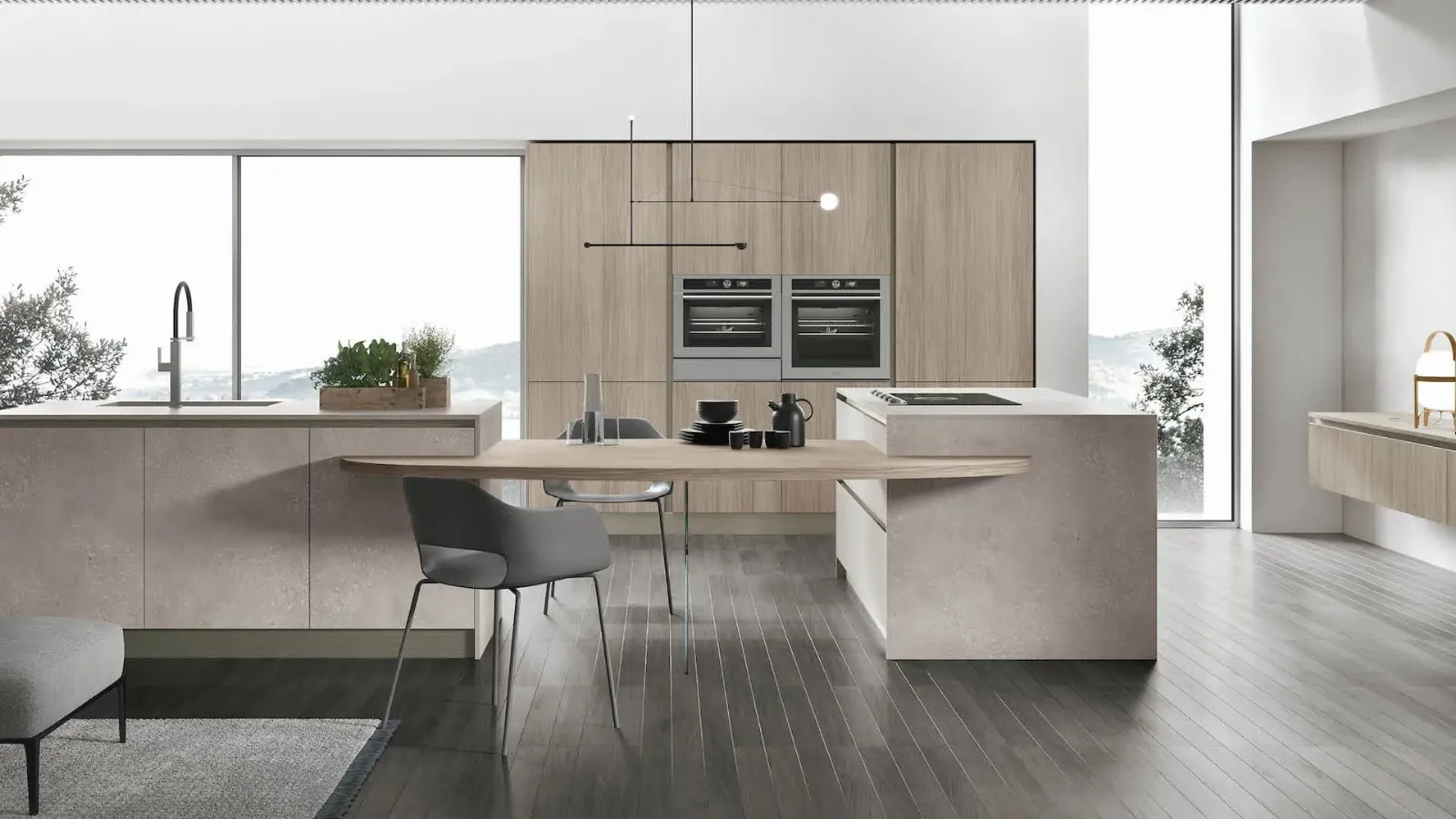 Cucina Moderna con doppia isola Infinity 09 di Stosa