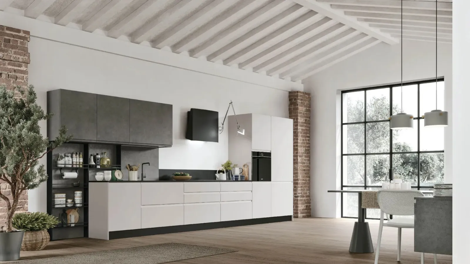 Cucina Moderna lineare Karma 03 di Stosa