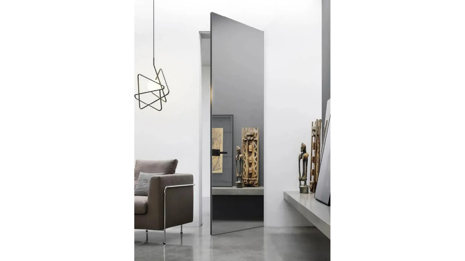 Porta per interni battente a specchio Just Filo muro di Doal