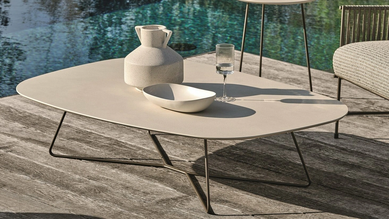 Tavolino con top in MDF e struttura in metallo Kevin di Ditre Italia