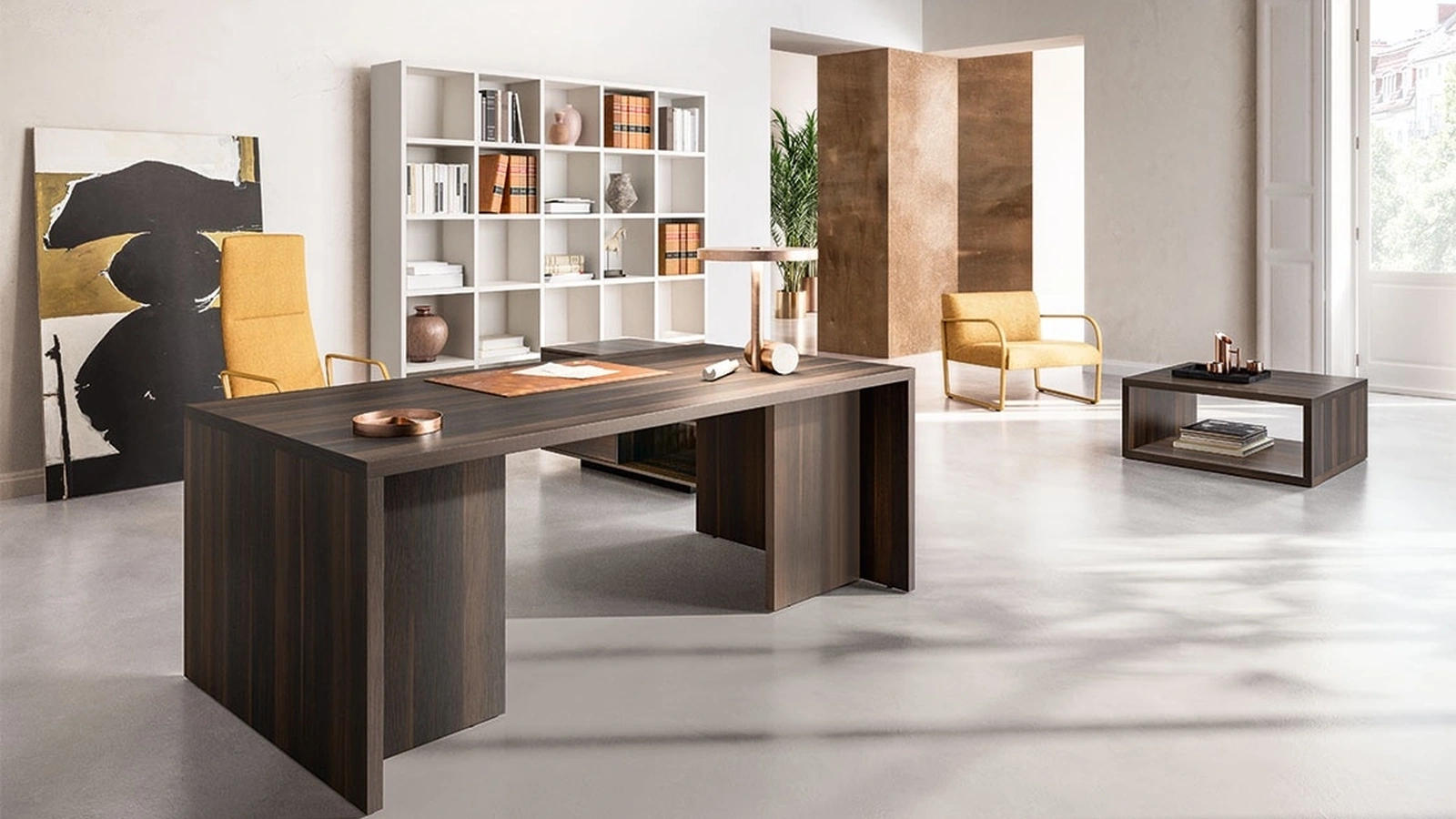 Scrivania Direzionale Funny Plus Fianco Legno di About Office